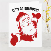 ブランドンに勝つぞ！巨大なクリスマスカード カード (黄色い花)