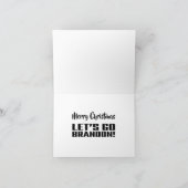 ブランドンに勝つべし！ [フォント 3] クリスマスカード カード (内部)
