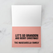 ブランドンに行きましょう！ オリジナル特大クリスマスカード カード (内部)