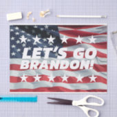 ブランドンに行こう!【フォント5】贈答用包装ティッシュペーパー 薄葉紙 (クラフト)