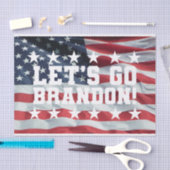 ブランドンに行こう!フォント6ギフト用包装ティッシュペーパー 薄葉紙 (クラフト)