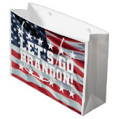 ブランドンに行こう！フォント6抱き枕 ラージペーパーバッグ (正面アングル)