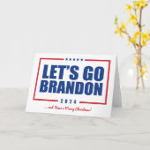 ブランドンに行って、クリスマスのポストカを楽しもう カード (黄色い花)