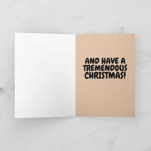 ブランドンのクリスマスカーおもしろいド行こう シーズンカード (内部)