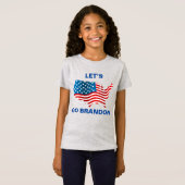 ブランドンの女の子Tシャツ行こう Tシャツ (正面フル)