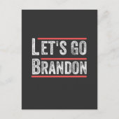 ブランドンの政治的ユーモアTシャツを行こう ポストカード (正面)