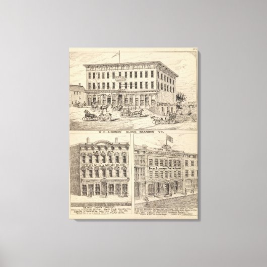 ブランドンのWCシモンドズブロック キャンバスプリント (正面)