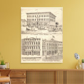 ブランドンのWCシモンドズブロック キャンバスプリント (インサイチュ (リビング))