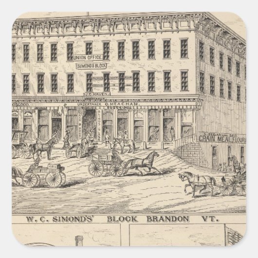 ブランドンのWCシモンドズブロック スクエアシール (正面)