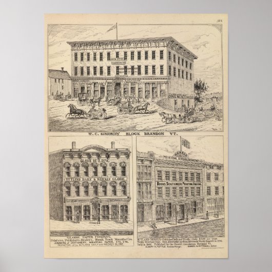 ブランドンのWCシモンドズブロック ポスター (正面)