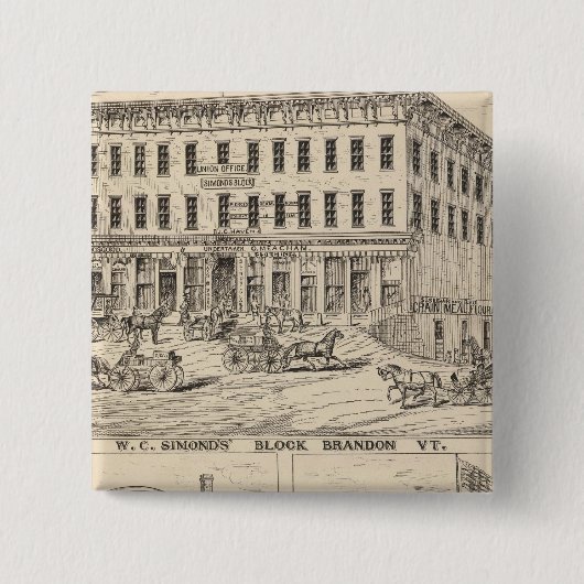 ブランドンのWCシモンドブロック 缶バッジ (正面)
