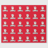 ブランドンクリスマスサンタラッピング紙 ラッピングペーパー (フラット)