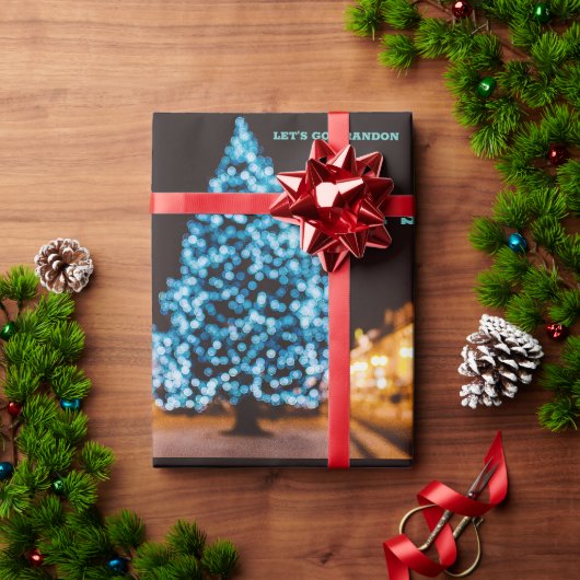 ブランドンクリスマスツリーラッピング紙 ラッピングペーパー (クリスマスギフト)