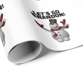 ブランドンクリスマス雪だるま ラッピングペーパー (ロールコーナー)