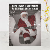 ブランドンサンタクロースのクリスマスカードを行こう カード (黄色い花)