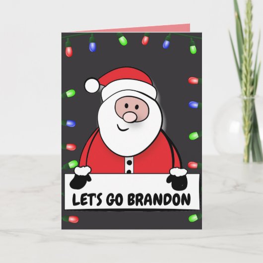 ブランドンサンタクロースのトランプのクリスマスカードを行こう シーズンカード (正面)