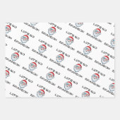 ブランドンジョーバイデン氏サンタのクリスマスラッピン行こう ラッピングペーパーシート (正面2)