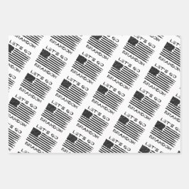 ブランドンジョーバイデン氏国旗動揺しての包み ラッピングペーパーシート