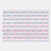 ブランドントランプ2024クリスマスおもしろい行こう ラッピングペーパーシート (正面2)