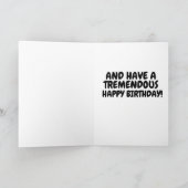 ブランドンドナルドトランプ誕生日カードを行こう シーズンカード (内部)