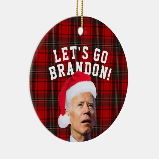 ブランドンバイデン氏クリスマスオーナメントおもしろいへ セラミックオーナメント (右)