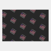 ブランドン国旗動揺してジョーバイデン氏ラップ ラッピングペーパーシート (正面)