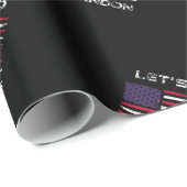 ブランドン国旗動揺してジョーバイデン氏 ラッピングペーパー (ロールコーナー)