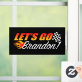 ブランドン国旗市松模様にの炎を出そう ウィンドウサイン (ホーム)