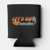 ブランドン国旗市松模様にの炎を出そう 缶クーラー (裏面)