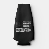 ブランドン愛国的なアメリカおもしろい国旗を出そう ボトルクーラー (正面)