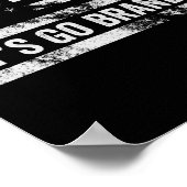 ブランドン愛国的なアメリカおもしろい国旗を出そう ポスター (角)