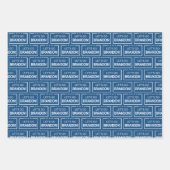 ブランドン愛国的なクリスマスおもしろいに行こう ラッピングペーパーシート (正面)