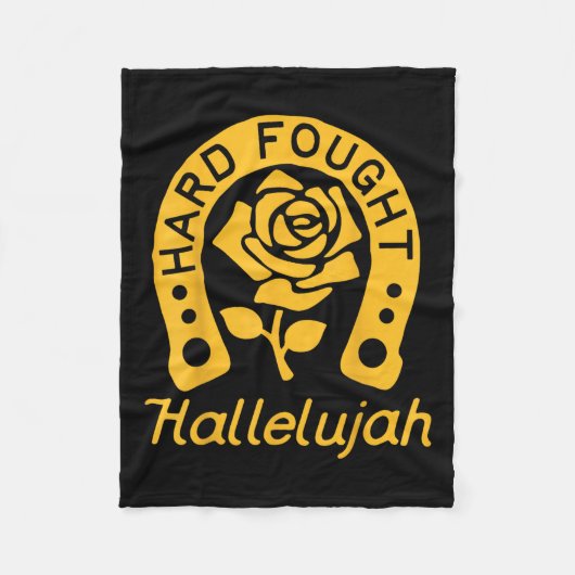 ブランドン懸命はハレルヤと戦いイエス湖Mを賞賛 フリースブランケット (正面)