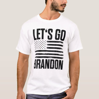 ブランドン米国旗を動揺して出そう Tシャツ