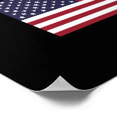 ブランドン行こうアメリカ国旗 ポスター (角)