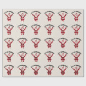 ブランドン行こう！おもしろいクリスマスのサンタ包み ラッピングペーパー (フラット)