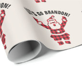 ブランドン行こう！おもしろいクリスマスのサンタ包み ラッピングペーパー (ロールコーナー)