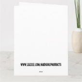 ブランドン行こう!おもしろい誕生日カード カード (裏面)