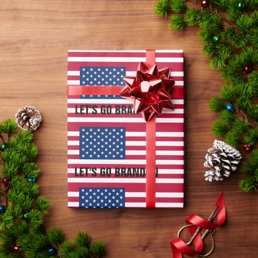 ブランドン行こう！クリスマスラッピング紙 ラッピングペーパー (クリスマスギフト)