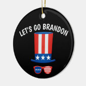 ブランドン行こう!クリスマス愛国的オーナメント セラミックオーナメント (左)