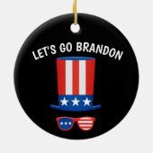 ブランドン行こう!クリスマス愛国的オーナメント セラミックオーナメント (裏面)