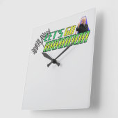 ブランドン行こう スクエア壁時計 (傾斜)