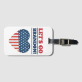 「ブランドン行こう！」 ハート国旗 ラゲッジタグ (正面横)