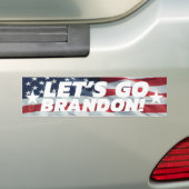 ブランドン行こう！[フォント5]バンパーステッカー バンパーステッカー (車上)