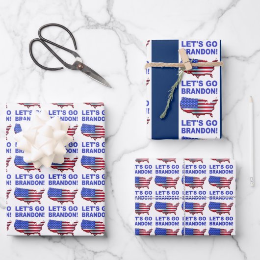 ブランドン行こう ラッピングペーパーシート (正面)