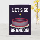 ブランドン行こう!誕生日カード カード (黄色い花)