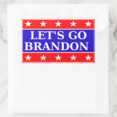 ブランドン行こう 長方形シール (バッグ)