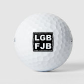 ブランドン行こう！F**kジョーバイデン氏LGB FJB ゴルフボール (正面)