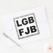 ブランドン行こう!F**kジョーバイデン氏LGB FJB スクエアシール (封筒)