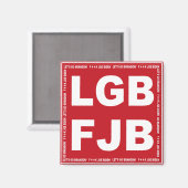 ブランドン行こう！F**kジョーバイデン氏LGB FJB マグネット (正面/裏面)